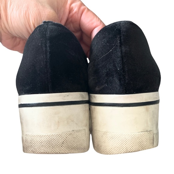 Stella McCartney Velvet Gold Chain Platform Shoes - Picture 8 of 17